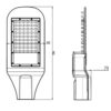 ΦΩΤΙΣΤΙΚΟ ΔΡΟΜΟΥ LED SMD PROFESSIONAL 50W 5000K  6500lm 130°x60° IP66 IK08 PF>0,9 30000H – 1-U009218