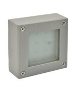 ΑΠΛΙΚΑ ΑΛΟΥΜΙΝΙΟΥ ΜΕ ΠΛΑΙΣΙΟ 105Χ105 16LED 3000K ΓΚΡΙ IP54 – 1-U010573