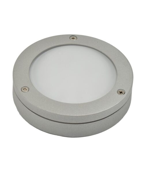 ΑΠΛΙΚΑ ΑΛΟΥΜΙΝΙΟΥ ΣΤΡΟΓΓΥΛΗ ΜΕ ΣΤΕΦΑΝΙ Φ120 15LED ΓΚΡΙ IP54 – 1-U010597