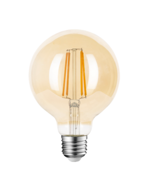 ΛΑΜΠΑ LED CROSS FILAMENT ΜΕΛΙ G95 7W E27 2200K 220-240V 806lm 360° DIMMABLE UNIVRSE – 1-U010894