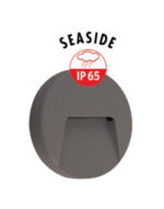 ΦΩΤΙΣΤΙΚΟ ΑΠΛΙΚΑ LED SLIM Φ135Χ32mm 3W 3000K 100lm IP65 ΠΛΑΣΤΙΚΟ ΑΝΘΡΑΚΙ SEASIDE UNIVERSE – 1-U011020