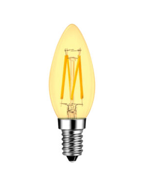 ΛΑΜΠΑ LED CROSS FILAMENT ΜΕΛΙ C35 6W E14 2200K 220-240V 660lm 360° DIMMABLE UNIVRSE – 1-U012300