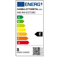 ΛΑΜΠΑ LED CROSS FILAMENT ΑΝΕΣΤΡΑΜΜΕΝΟΥ ΚΑΘΡΕΠΤΟΥ A60 8W Ε27 2700K 220-240V 1050lm 360° DIMMABLE UNIVERSE – 1-U012324