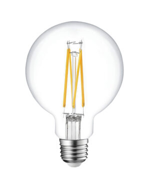 ΛΑΜΠΑ LED CROSS FILAMENT ΔΙΑΦΑΝΗ G95 8W E27 2700K 220-240V 1050lm/E 360° DIMMABLE UNIVERSE – 1-U012744