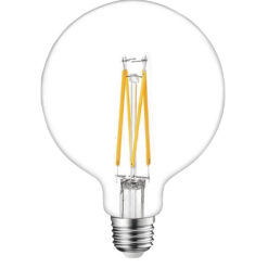 ΛΑΜΠΑ LED CROSS FILAMENT ΔΙΑΦΑΝΗ G125 12W E27 2700K 220-240V 1500lm/E 360° DIMMABLE UNIVERSE – 1-U012751