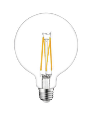 ΛΑΜΠΑ LED CROSS FILAMENT ΔΙΑΦΑΝΗ G125 12W E27 2700K 220-240V 1500lm/E 360° DIMMABLE UNIVERSE – 1-U012751