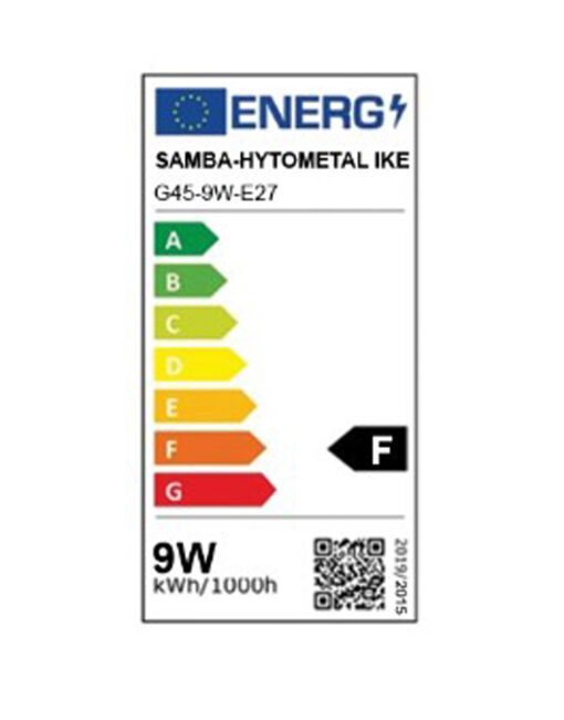 ΛΑΜΠΑ LED SMD ΣΦΑΙΡΑΚΙ G45 9W E27 3000K 220-240V 806lm/F UNIVERSE – 1-U013659