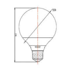 ΛΑΜΠΑ LED SMD G95 15W E27 6500K 220-240V 1360lm/F UNIVERSE – 1-U013680