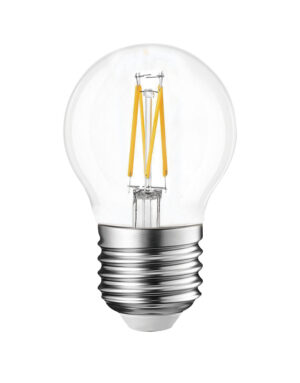 ΛΑΜΠΑ LED CROSS FILAMENT ΔΙΑΦΑΝΗ G45 6W E27 2700K 220-240V 1110lm/Β 360° UNIVERSE – 1-U013857