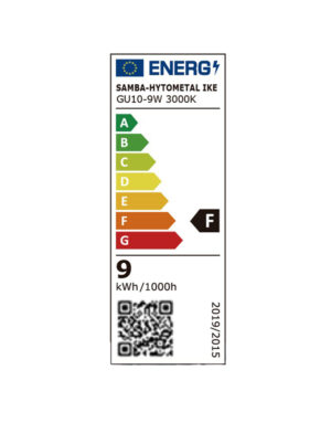 ΛΑΜΠΑ LED SMD MR16 GU10 9W 3000K 220-240V 100° 806lm/F UNIVERSE – 1-U013864