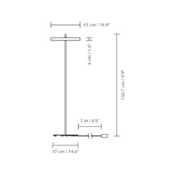 Asteria Floor pearl white O 43 x 150,7 cm – 1-UM2337