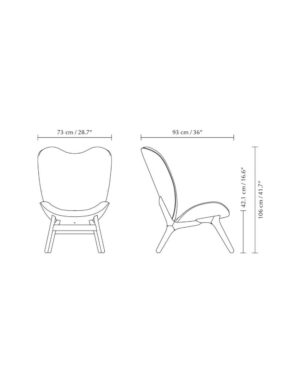 A Conversation Piece Tall – Wooden base – Black – 1-UM5104