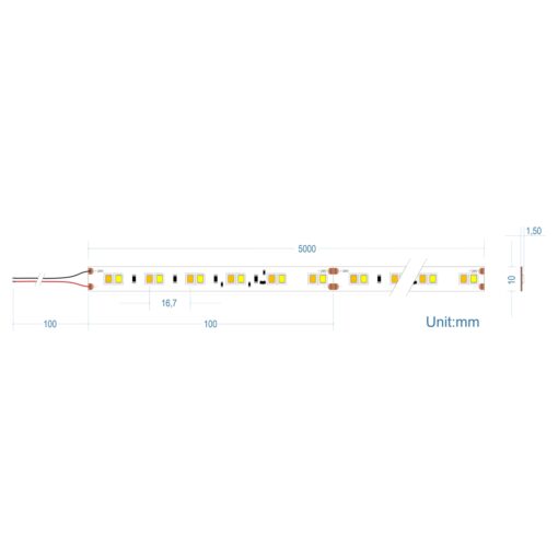 ΤΑΙΝΙΑ 14,4W 24V IP20 5Μ CRI90 DIM TO WARM – 2-CL131173