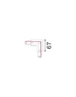 LINK 3-PHASE TRIMLESS L-CONNECTOR LEFT ON-OFF BK – 1-ID169712