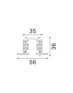 LINK 3-PHASE TRIM PROFILE 2000 mm ON-OFF WH – 1-ID188010