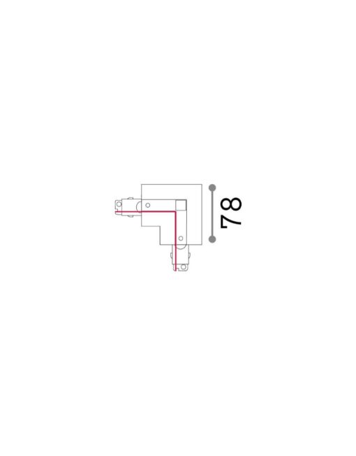 LINK 3-PHASE TRIM L-CONNECTOR RIGHT ON-OFF WH – 1-ID188096