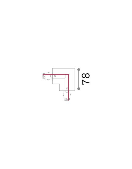 LINK 3-PHASE TRIM L-CONNECTOR LEFT ON-OFF BK – 1-ID188126