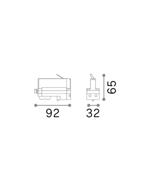 LINK 3-PHASE TRACK ADAPTOR ON-OFF WH – 1-ID194257