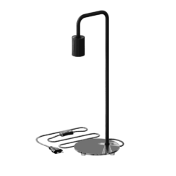 ΕΠΙΤΡΑΠΕΖΙΟ ΦΩΤΙΣΤΙΚΟ ΜΑΥΡΟ ΜΑΤ U-Line H53cm Ε27 MAX 60W ΜΕ ΚΑΛΩΔΙΟ KAI ΔΙΑΚΟΠΤΗ CALEX – 2-CX941100