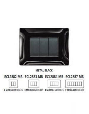 ΠΛΑΚΑ MYLIFE Q 2Μ ΜΑΥΡΟ ΜΕΤΑΛΛΙΚΟ – 2-ECL2882MB