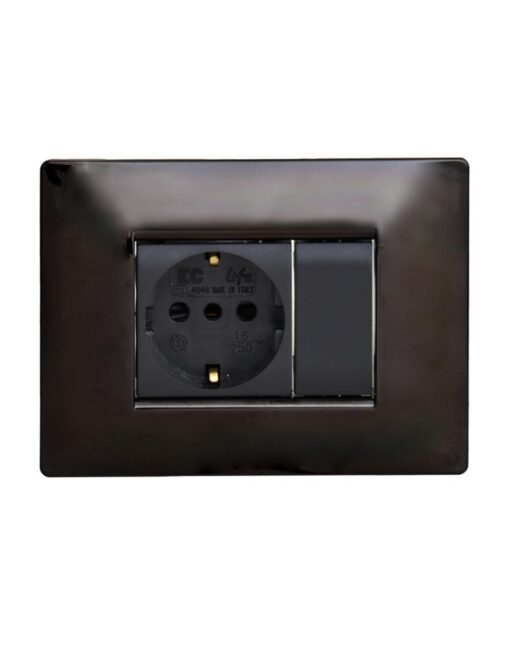 ΠΛΑΚΑ MYLIFE Q 3Μ ΜΑΥΡΟ ΜΕΤΑΛΛΙΚΟ – 2-ECL2883MB