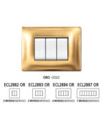 ΠΛΑΚΑ MYLIFE Q 4Μ ΧΡΥΣΟ – 2-ECL2884OR