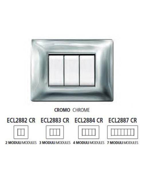 ΠΛΑΚΑ MYLIFE Q 7Μ ΧΡΩΜΙΟ – 2-ECL2887CR