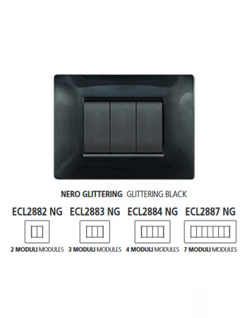 ΠΛΑΚΑ MYLIFE Q 7Μ ΜΑΥΡΟ – 2-ECL2887N