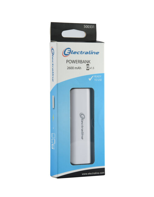 ΦΟΡΗΤΟ POWERBANK 2600mAh ELECTRALINE – 2-EL500331