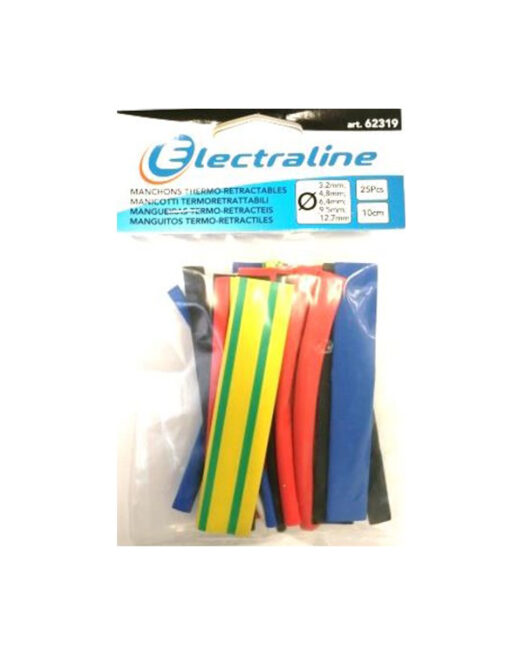 ΘΕΡΜΟΣΥΣΤΕΛΛΟΜΕΝΑ ΣΕ ΔΙΑΦΟΡΑ ΧΡΩΜΑΤΑ & ΔΙΑΜΕΤΡΟΥΣ ΜΗΚΟΥΣ 100mm 25τμχ ELECTRALINE – 2-EL62319