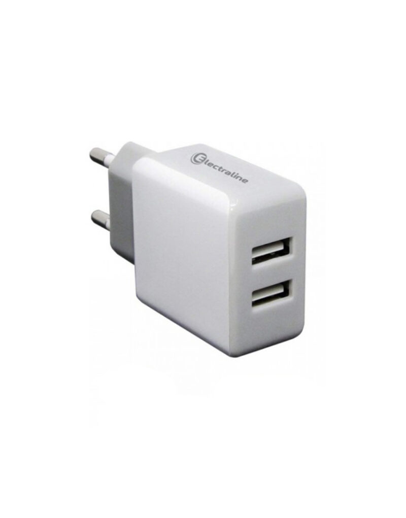 ΑΝΤΑΠΤΟΡΑΣ ΦΟΡΤΙΣΗΣ 2ΧUSB (3.4A) ELECTRALINE – 2-EL70062