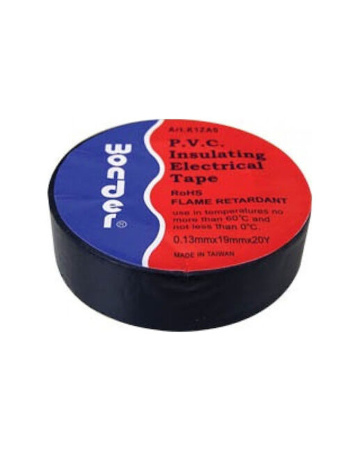 ΜΟΝΩΤΙΚΗ ΤΑΙΝΙΑ ΜΑΥΡΗ 0,13x19mm x20Y WONDER – 2-GR150004