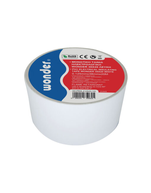 ΜΟΝΩΤΙΚΗ ΤΑΙΝΙΑ ΛΕΥΚΗ 0,13x38mm x20Y WONDER – 2-GR150011