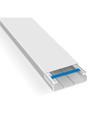 Κανάλι αυτοκόλλητο PVC λευκό 100Χ40  MUTLUSAN – 2-MTSMA10040