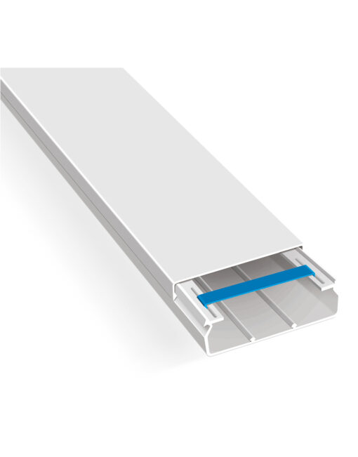 Κανάλι αυτοκόλλητο PVC λευκό 100Χ40  MUTLUSAN – 2-MTSMA10040