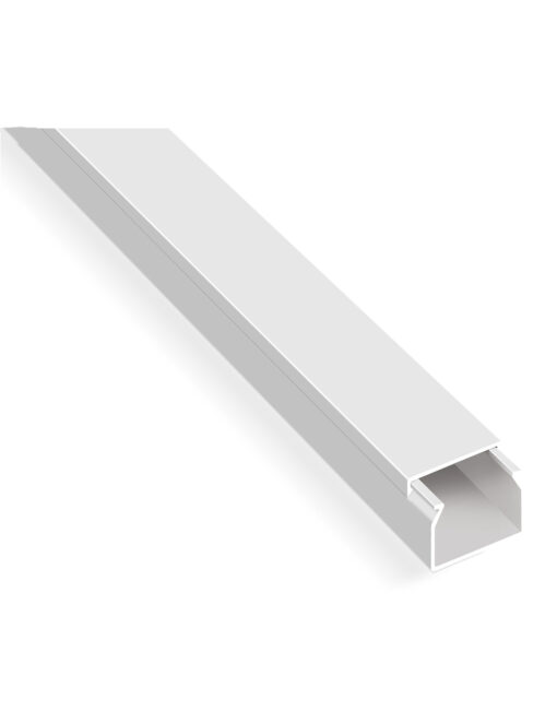 Κανάλι αυτοκόλλητο PVC λευκό 25Χ25  MUTLUSAN – 2-MTSMA2525