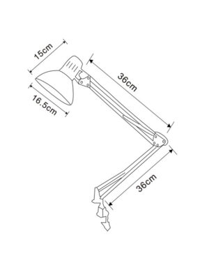 ΦΩΤΙΣΤΙΚΟ ΣΧΕΔΙΑΣΤΗΡΙΟΥ ΓΡΑΦΕΙΟΥ Ε27 MAX 40W 360x360x165mm ΜΕ ΜΕΓΓΕΝΗ ΑΛΟΥΜΙΝΙΟΥ ΑΣΗΜΙ UNIVERSE – 2-U002967