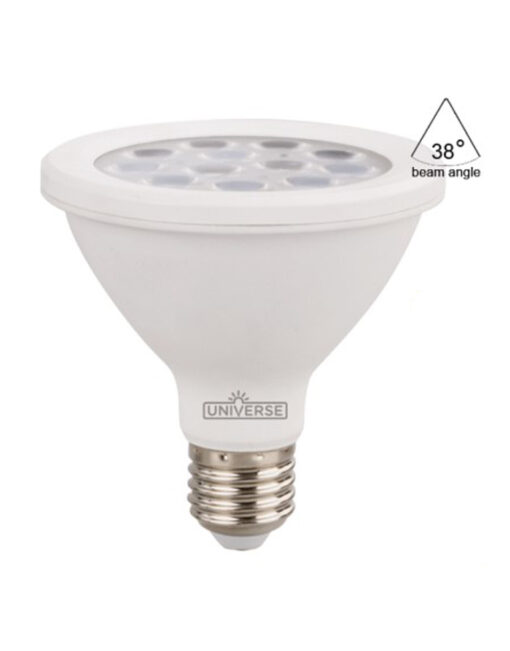 ΛΑΜΠΑ LED SMD PAR30 12W E27 3000K 220-240V 1050lm 38° IP65 UNIVERSE – 2-U003285