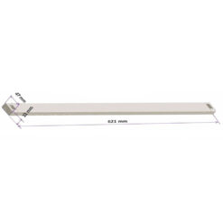 ΦΩΤΙΣΤΙΚΟ ΣΚΑΦΑΚΙ ΑΛΟΥΜΙΝΙΟΥ SLIM 62CM ΓΙΑ ΜΙΑ ‘H ΔΥΟ ΛΑΜΠΕΣ LED Τ8 9W UNIVERSE – 2-U003711