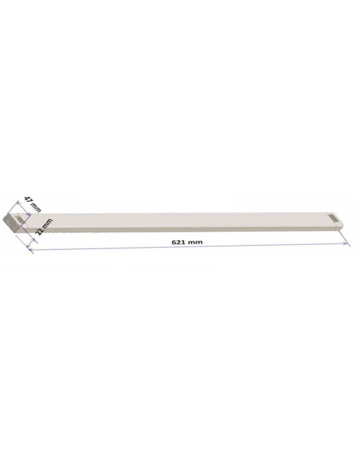 ΦΩΤΙΣΤΙΚΟ ΣΚΑΦΑΚΙ ΑΛΟΥΜΙΝΙΟΥ SLIM 62CM ΓΙΑ ΜΙΑ ‘H ΔΥΟ ΛΑΜΠΕΣ LED Τ8 9W UNIVERSE – 2-U003711
