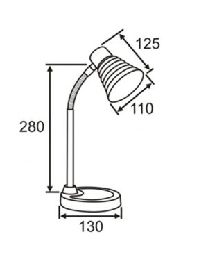 ΦΩΤΙΣΤΙΚΟ ΠΟΡΤΑΤΙΦ ΓΡΑΦΕΙΟΥ Ε14 MAX 25W 280x130mm ΑΛΟΥΜΙΝΙΟΥ ΚΙΤΡΙΝΟ UNIVERSE – 2-U004862