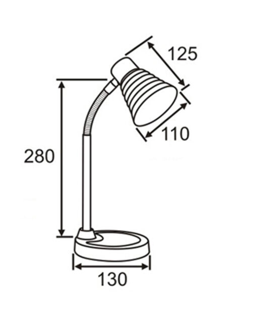 ΦΩΤΙΣΤΙΚΟ ΠΟΡΤΑΤΙΦ ΓΡΑΦΕΙΟΥ Ε14 MAX 25W 280x130mm ΑΛΟΥΜΙΝΙΟΥ ΜΩΒ UNIVERSE – 2-U004886