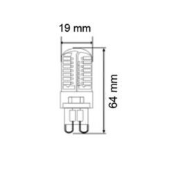 ΛΑΜΠA LED SMD G9 10W 4000K 220-240V 1000lm UNIVERSE – 2-U006439