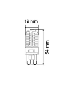 ΛΑΜΠA LED SMD G9 10W 4000K 220-240V 1000lm UNIVERSE – 2-U006439