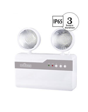 ΦΩΤΙΣΤΙΚΟ LED SMD 8W 6500K 230V ΔΙΠΛΗ ΚΕΦΑΛΗ ΕΠΑΝΑΦΩΡΤΙΖΟΜΕΝΟ ΜΕ ΜΠΑΤΑΡΙΑ Li-ion ΜΗ ΣΥΝΕΧΟΥΣ ΛΕΙΤΟΥΡΓΙΑΣ UNIVERSE – 2-U007504