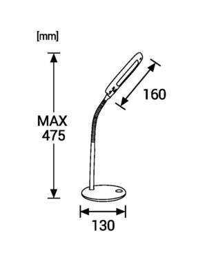ΦΩΤΙΣΤΙΚΟ ΠΟΡΤΑΤΙΦ ΓΡΑΦΕΙΟΥ LED 5W 4000K 500lm 120° ΠΛΑΣΤΙΚΟ ΛΕΥΚΟ UNIVERSE – 2-U008594