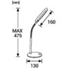 ΦΩΤΙΣΤΙΚΟ ΠΟΡΤΑΤΙΦ ΓΡΑΦΕΙΟΥ LED 5W 4000K 500lm 120° ΠΛΑΣΤΙΚΟ ΑΣΗΜΙ UNIVERSE – 2-U008600