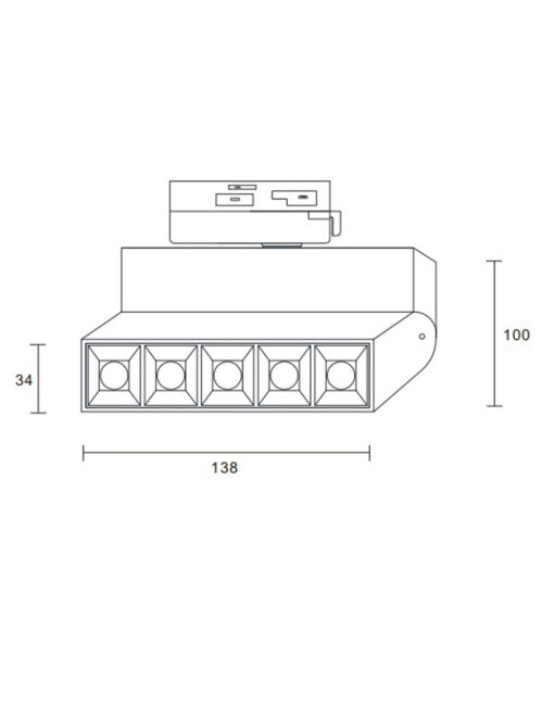 ΦΩΤΙΣΤΙΚΟ ΣΠΟΤ ΡΑΓΑΣ 10W 3000K 1000lm 45° ΛΕΥΚΟ ΜΕ ΤΡΙΦΑΣΙΚΟ ΑΝΤΑΠΤΟΡΑ UNIVERSE – 2-U008693