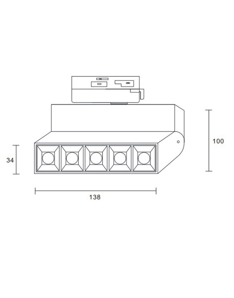 ΦΩΤΙΣΤΙΚΟ ΣΠΟΤ ΡΑΓΑΣ 10W 3000K 1000lm 45° ΛΕΥΚΟ ΜΕ ΤΡΙΦΑΣΙΚΟ ΑΝΤΑΠΤΟΡΑ UNIVERSE – 2-U008693