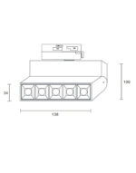 ΦΩΤΙΣΤΙΚΟ ΣΠΟΤ ΡΑΓΑΣ 10W 3000K 1000lm 45° ΜΑΥΡΟ ΜΕ ΤΡΙΦΑΣΙΚΟ ΑΝΤΑΠΤΟΡΑ UNIVERSE – 2-U008709